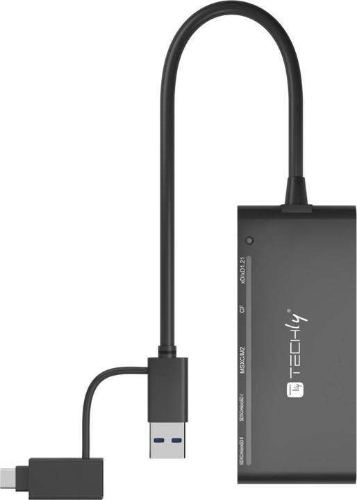 Produktbild Techly Multi-Kartenleser USB-A und USB-C (Type-B)