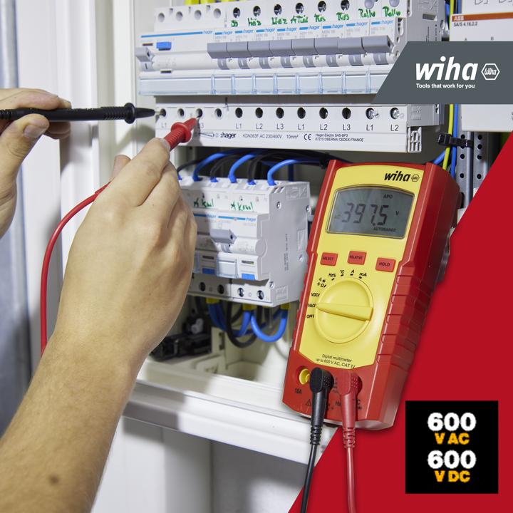 Produktbild Wiha Digitales Multimeter (CAT IV 300V, CAT III 600V)