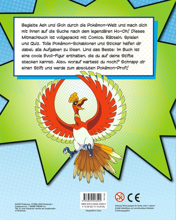Immagine prodotto Panini Pokémon Legendärer Rätselspass - Comics, Activities, Sticker (Tedesco, Meredith Rusu, Nina Kavelar, 2023)