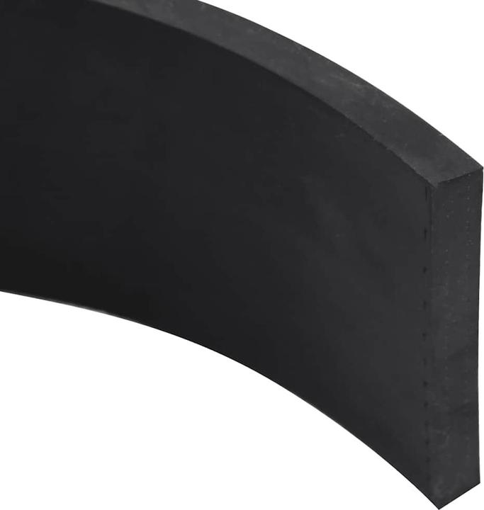 Produktbild VidaXL Schürfleiste Gummi Schwarz 300x8x1 cm Schürfleiste Gummilippe