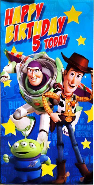 Produktbild Toy Story Sternemuster Grusskarte Happy Birthday Karton (1 Stk.)