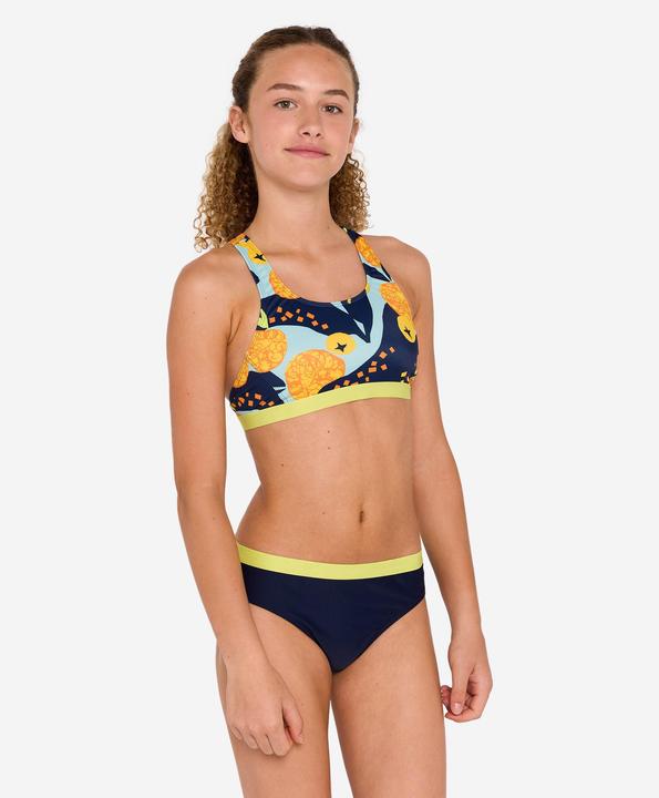 Produktbild Nabaiji Sportbikini Hose Mädchen - 100 Vega schwarz/grün (10, 11, 12)