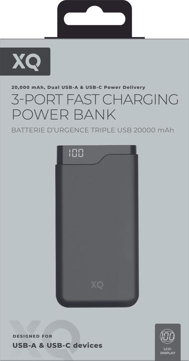 Actual product image Xqisit Premium Powerbank (20000 mAh, 18 W, 74 Wh)