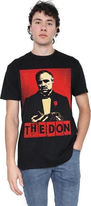 Actual product image The Godfather Mens Don Vito Corleone Pop Art T-Shirt (L)