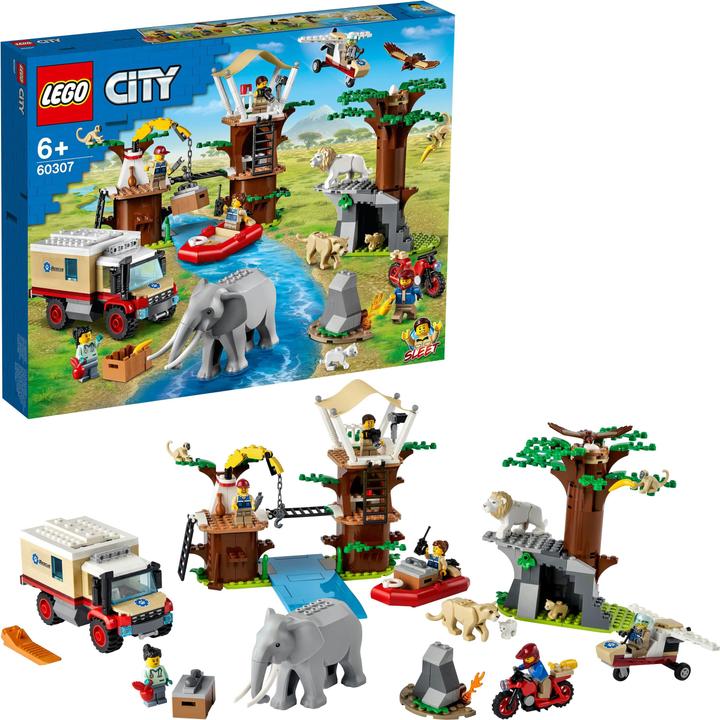 Produktbild LEGO Tierrettungscamp (60307, LEGO City, LEGO Seltene Sets)