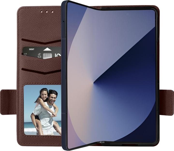 Actual product image Avizar Case for Galaxy Z Fold 6 Wallet holder with hand strap (Samsung Galaxy Z Fold6)
