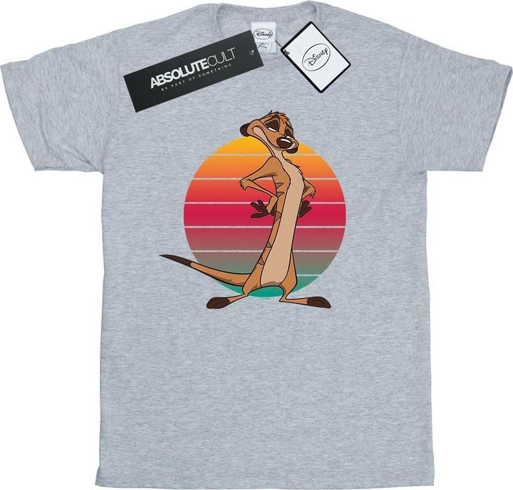 Actual product image Disney Womens/Ladies The Lion King Timon Sunset Cotton Boyfriend T-Shirt (M)
