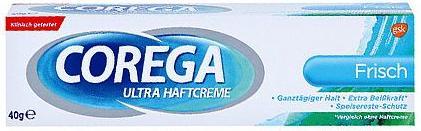 Image du produit Corega Crème adhésive Ultra forte tenue pour prothèses dentaires, 40 g de crème