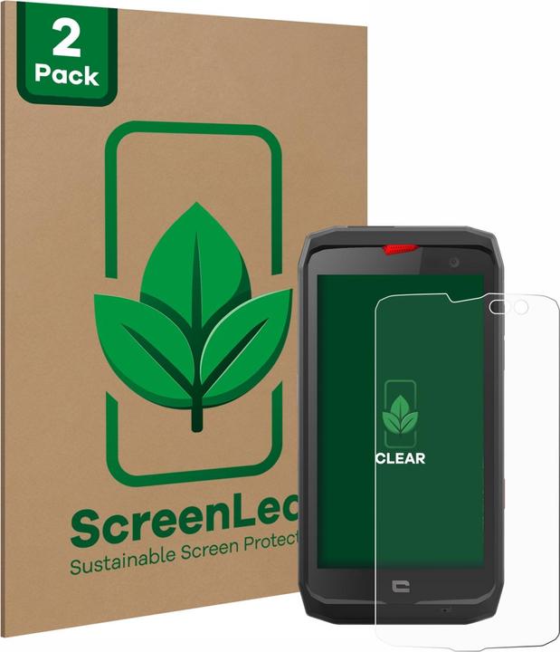 Actual product image ScreenLeaf Protective film sustainable screen protector screen protector film clear transparent (2 Piece, Crosscall Action-X3)