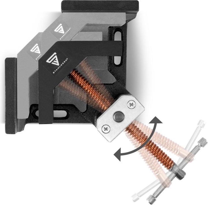 Produktbild Stahlwerk Schweisswinkelklemme mit 90° Winkel und 75 mm Maulweite