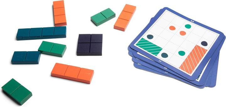Produktbild BS Toys Quadratisches Puzzle Holz - Formspiel (Italienisch, Französisch, Deutsch)