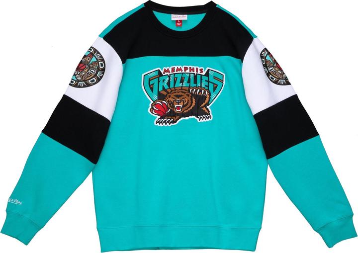 Actual product image Mitchell & Ness Memphis Grizzlies Crewneck Sweatshirt (S)