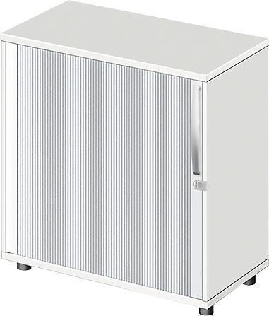 Image du produit Schäfer Shop Armoire à rideau transversal Select LOGIN, 2 hauteurs de classeurs, verrouillable, largeur 800 mm