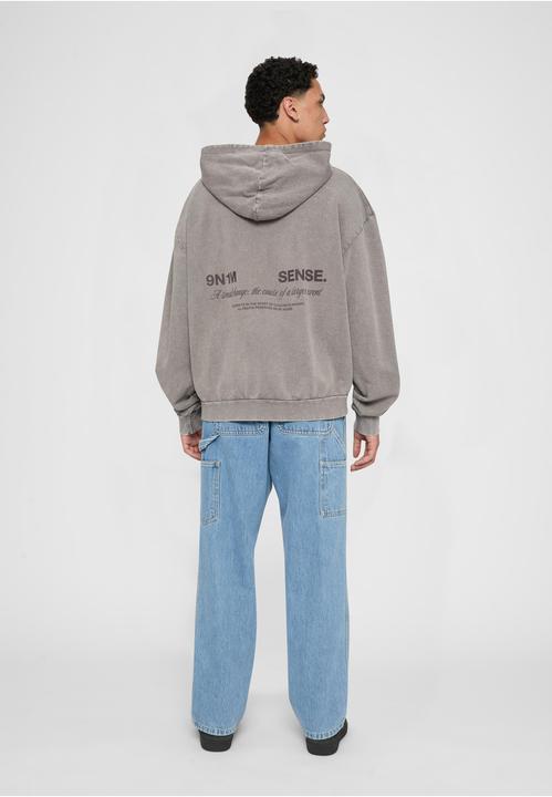 Actual product image 9N1M Sense SENSE CHANGE Acid Washed Hoodie - 140779 (S)