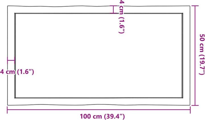 Produktbild VidaXL Nili (100 x 50 x 4 cm)