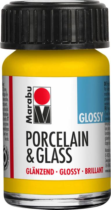 Produktbild Marabu Glas- und Porzellanfarbe 220 Sonnengelb, 15 ml (Sonnengelb, 15 ml)