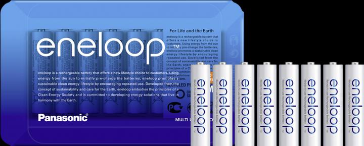 Actual product image Panasonic eneloop Sliding Pack (8 pcs., AAA, 750 mAh)