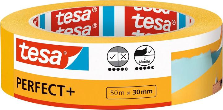 Actual product image tesa Malerkrepp Perfect+, Abdeckklebeband für präzises Abkleben im Innenbereich (30 mm)
