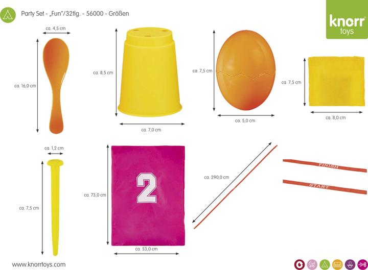 Produktbild Knorrtoys Party Set - "Fun"/32-tlg. (Deutsch)