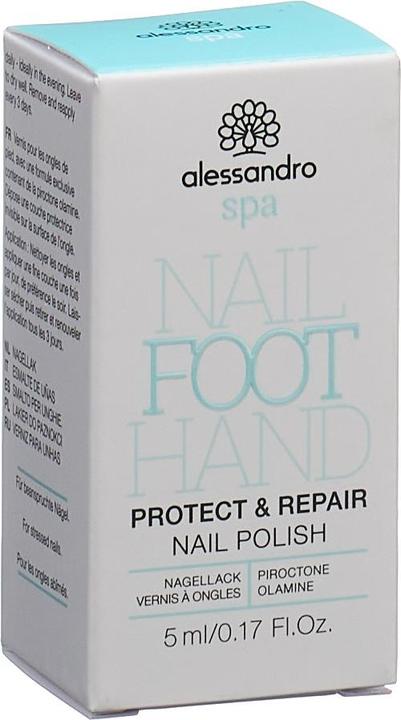 Actual product image Alessandro Spa - Foot Protect & Repair Nail Polish (Transparent, Colour paint)