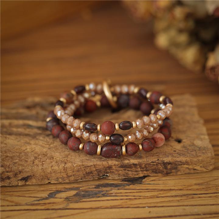Produktbild Andreani Armband mit echtem braunem Jaspis (80 cm)