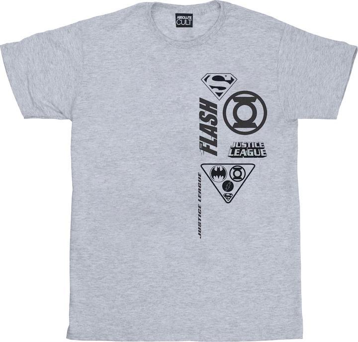 Actual product image Mens Justice League Chest Icons T-Shirt (3XL)