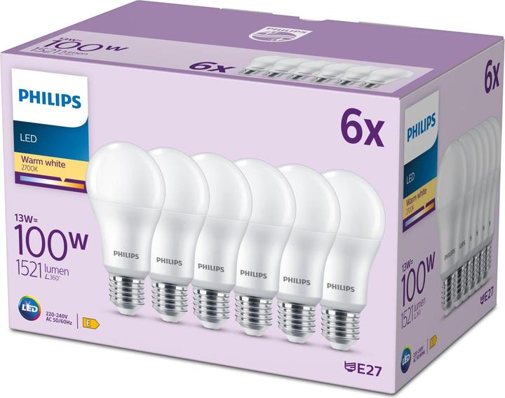 Image du produit Philips Bulbs (E27, 13 W, 1521 lm, 6 x, E)