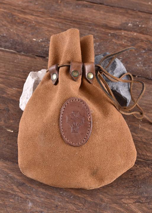 Immagine prodotto Battle Merchant Marsupio medievale in pelle con croce celtica