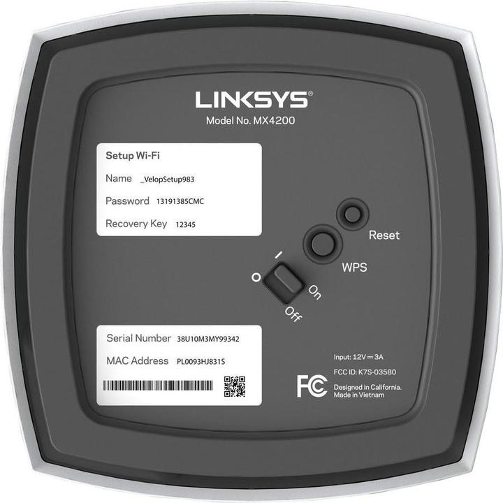 Actual product image Linksys Mesh-System AX4200-EU