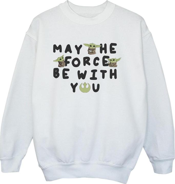 Star Wars The Mandalorian Grogu May The Force Be With You Sweatshirt Jungen
