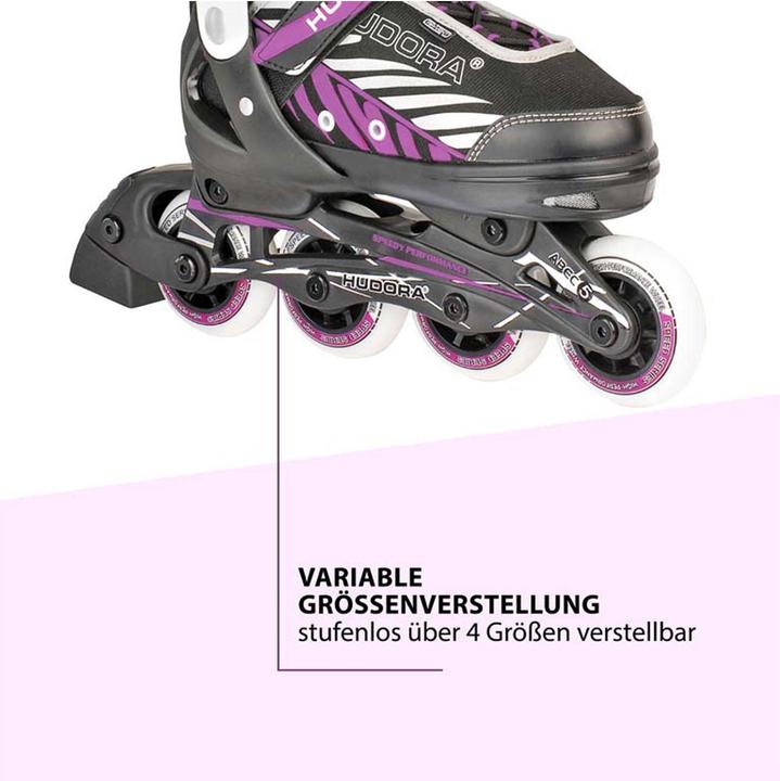 Actual product image Hudora Children Inline Skates Mia Purple (29, 30, 31, 32)