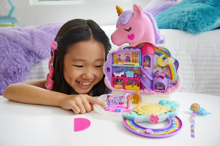 Produktbild Polly Pocket Einhorn Haarspiel Schatulle