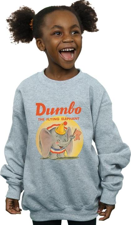 Actual product image Disney Girls Dumbo Flying Elephant Sweatshirt (140, 146)