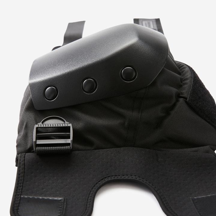 Actual product image Decathlon Adult 3-Piece Skateboarding Protector Set Pad500 Black (S, Unique specimen)