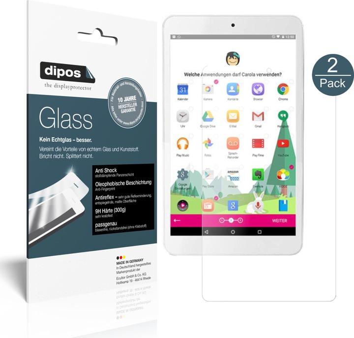 Image du produit Dipos Film de Protection d’écran Anti-Shock (2 pièce(s), Telecom Tablet Pulse)
