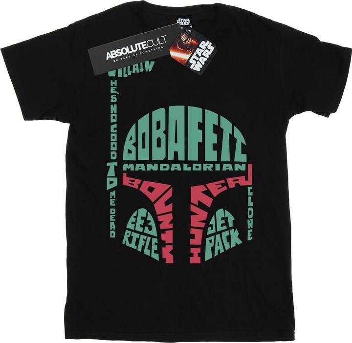 Image du produit Star Wars - T-shirt BOBA FETT TEXT HEAD - Garçon (140, 146)