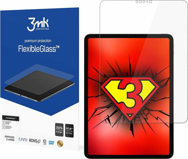 Actual product image 3MK hybrid glass Flexible 2.5D for Apple iPad Pro 11" (1 Piece, iPad Pro)