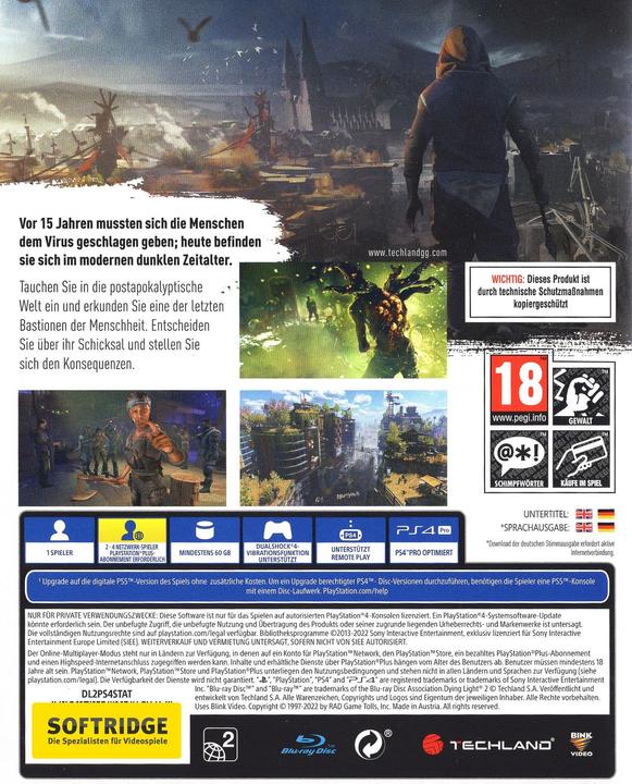 Productafbeelding Techland Dying Light 2 Blijf menselijk (PS4, DE, EN)