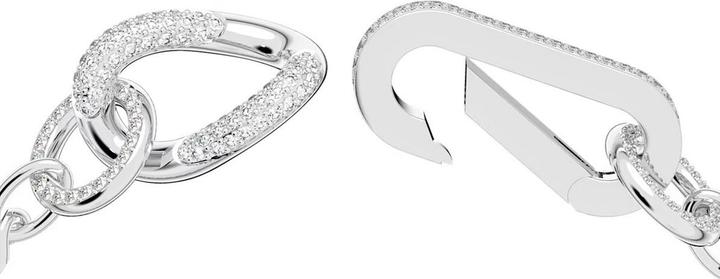 Actual product image Swarovski Dextera Bracelet Pavé Silver L (19.50 cm, Swarovski Metal)