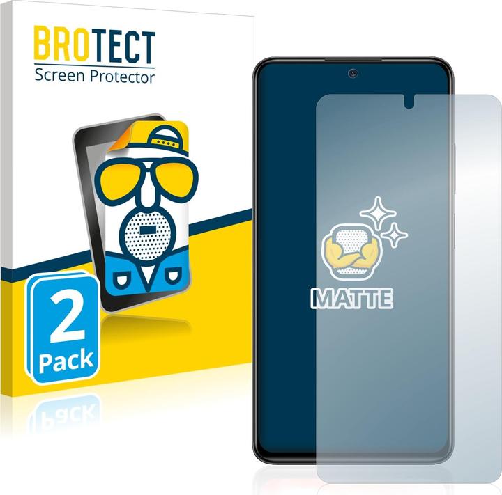 Actual product image BROTECT Anti-glare screen protector matt (2 Piece, Xiaomi Redmi Note 11 Pro)