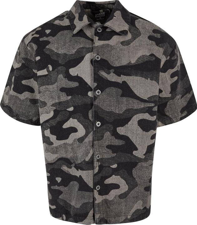 Urban Classics Laser Camo Printed Boxy Shirt - 166807