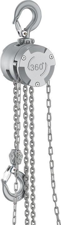 Immagine prodotto Wiltec Kettenzug bis 250kg Handkettenzug 3m Hubhöhe Tragmittel Hebezeug Hebelzug