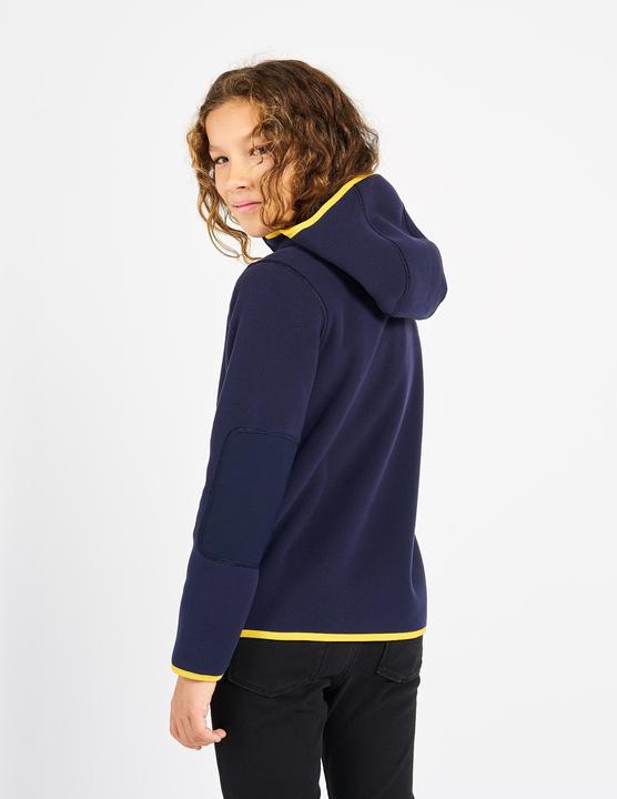 Actual product image Tribord Fleece jacket sailing children warm reversible 500 navy blue/yellow (6, 7, 8)