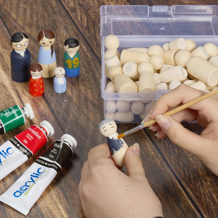 Image du produit Relaxdays 100x figurines en bois