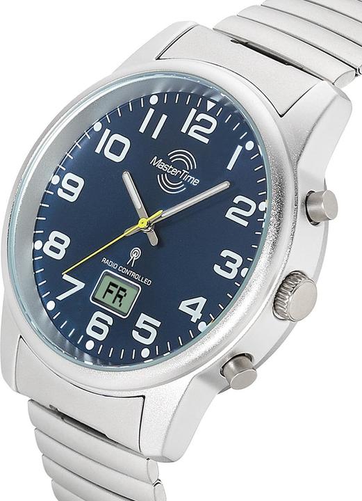 Produktbild Master Time MTGA-10823-32M Herrenuhr Zugband Funkuhr 41mm 3ATM (Digitaluhr, Analoguhr, Funkuhr, 41 mm)
