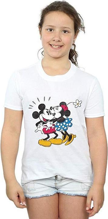 Immagine prodotto Disney Mickey Mouse Mickey And Minnie Kiss Maglietta Ragazze (140, 146)