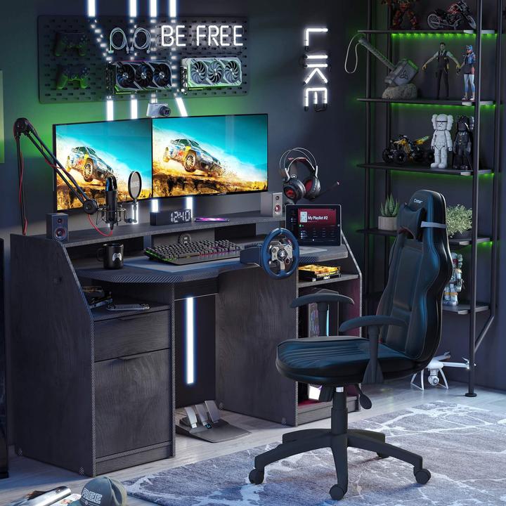 Actual product image Cilek Desk Gaming Black