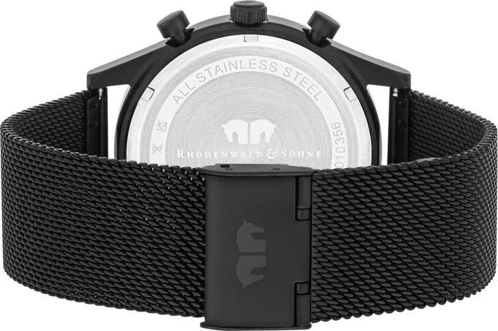 Actual product image Men Chronograph Goodwill Stainless Steel Black - 26523 (Chronograph, 43 mm)
