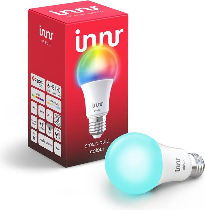 Image du produit Innr Couleur des ampoules intelligentes (E27, 60 W, 806 lm, 1 x, F)