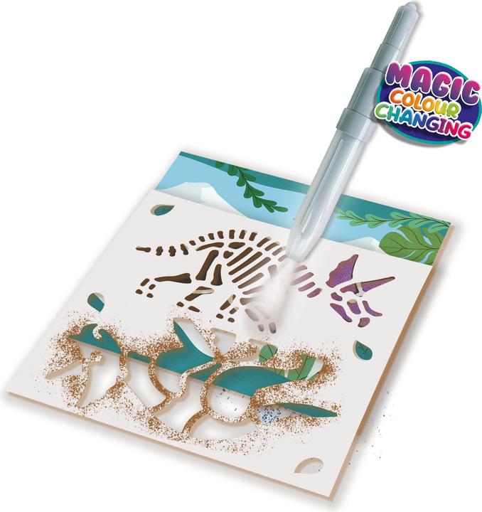 Actual product image Ses Creative Blow Airbrush Pens - Dinosaur with Magic Colour Change